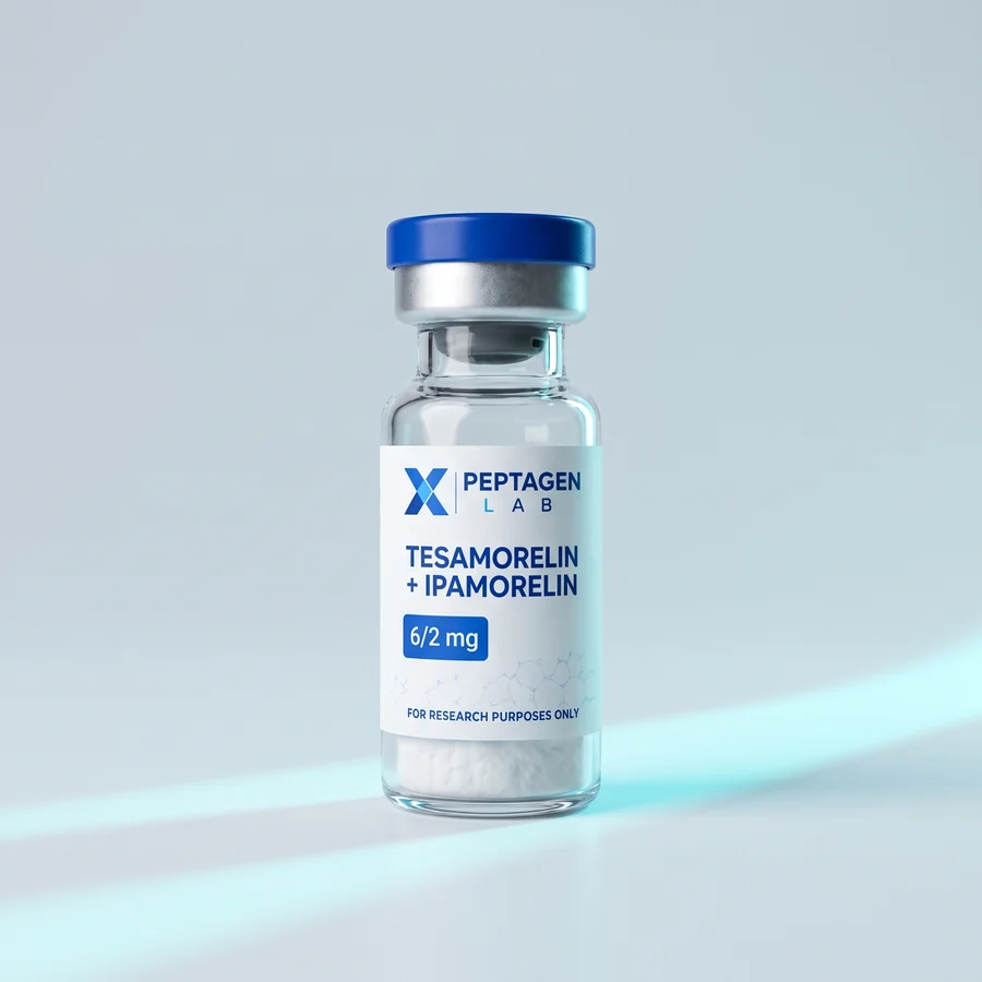 Tesamorelin + Ipamorelin packaging concept